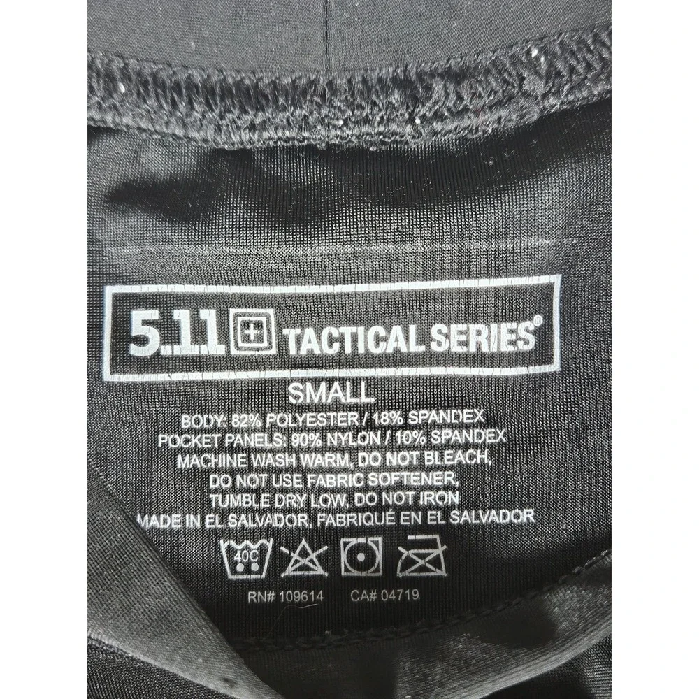 5.11 Tactical Series Mens Holster Shirt Black Compression Crew Neck Small US6690
